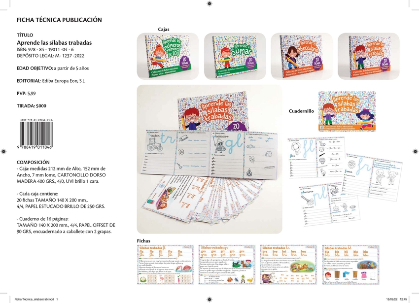 Cajas Educativas. Lengua: Sílabas Trabadas.