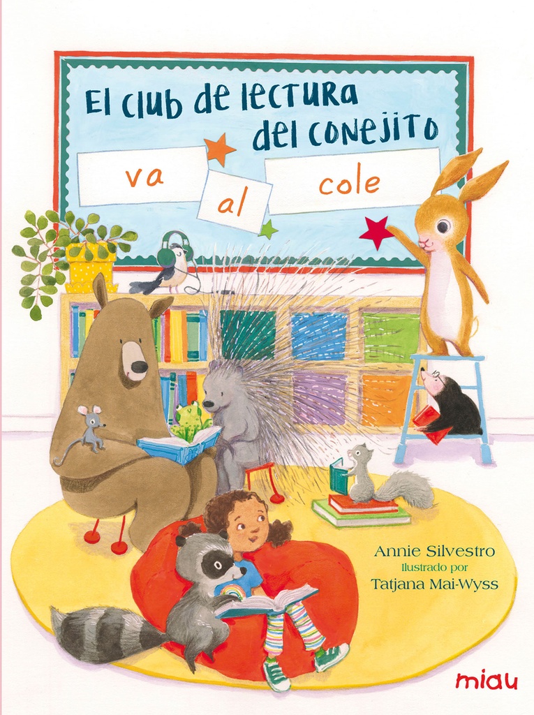 El club de lectura del conejito va al colegio