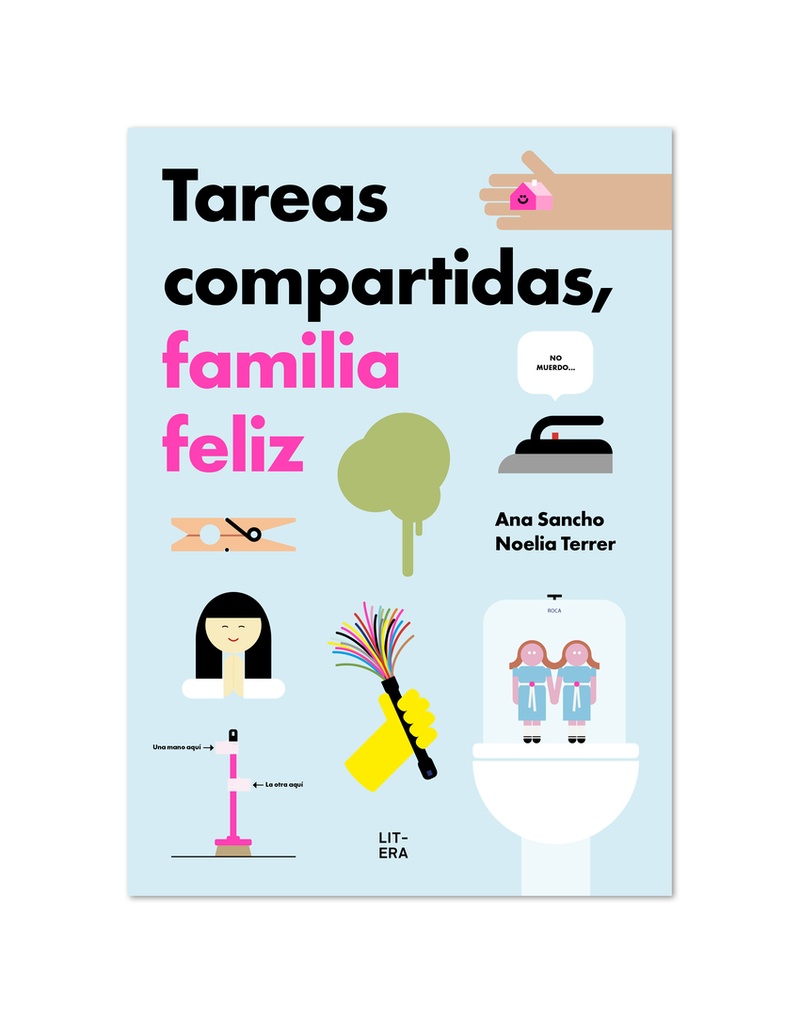 Tareas compartidas, familia feliz