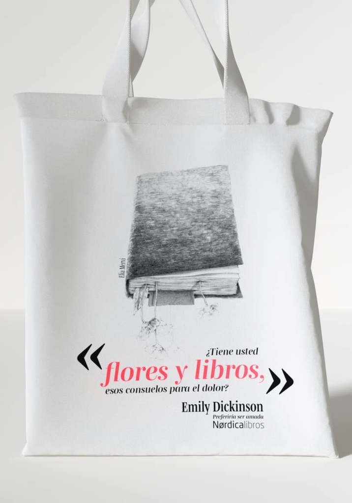 Bolsa Flores y Libros