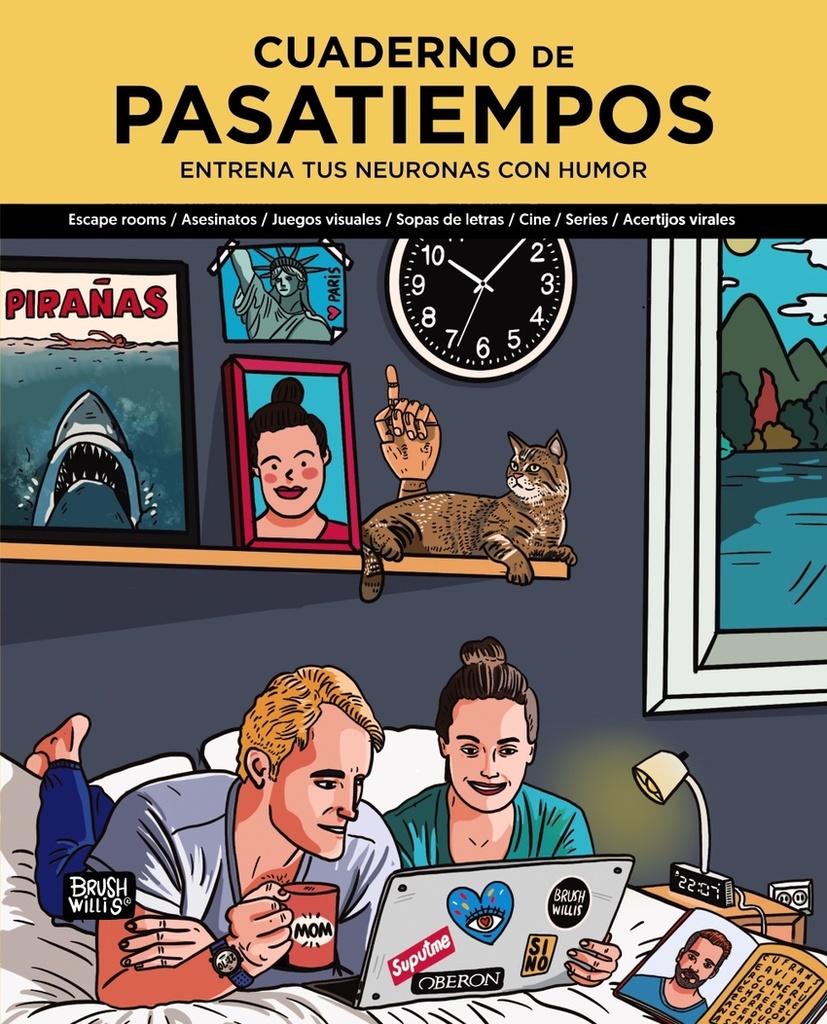 Cuaderno de pasatiempos. Entrena tus neuronas con humor