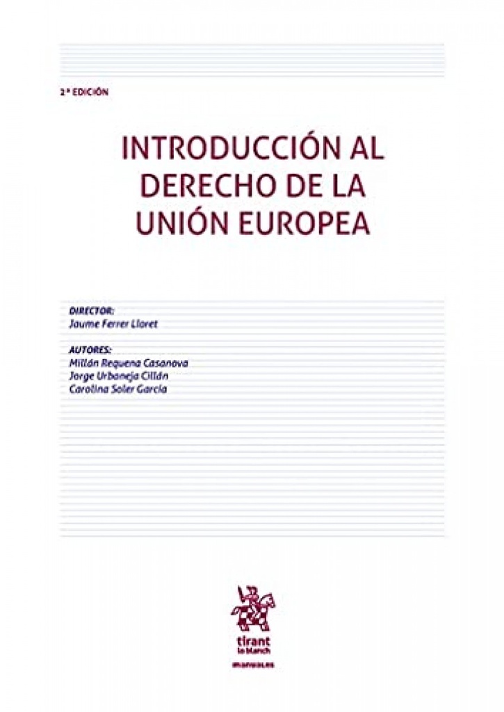 Introducción al Derecho de la Unión Europea. 2ª ed.