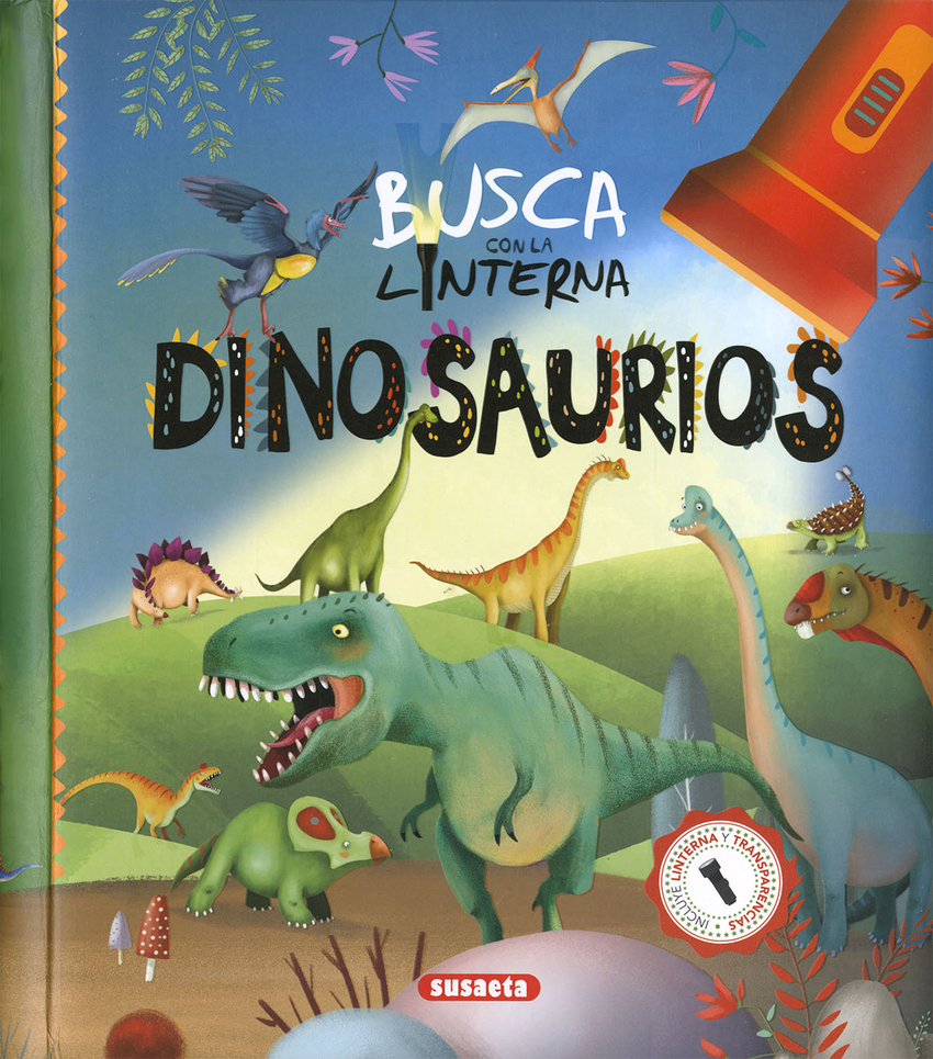 Busca con la linterna dinosaurios