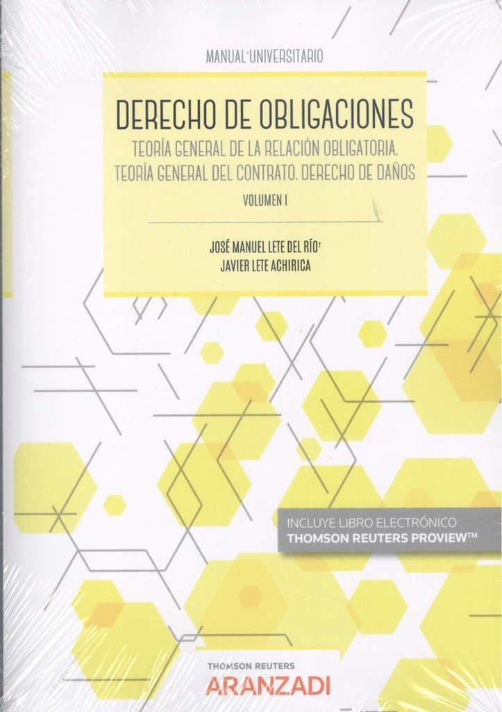 Derecho de Obligaciones. Volumen I