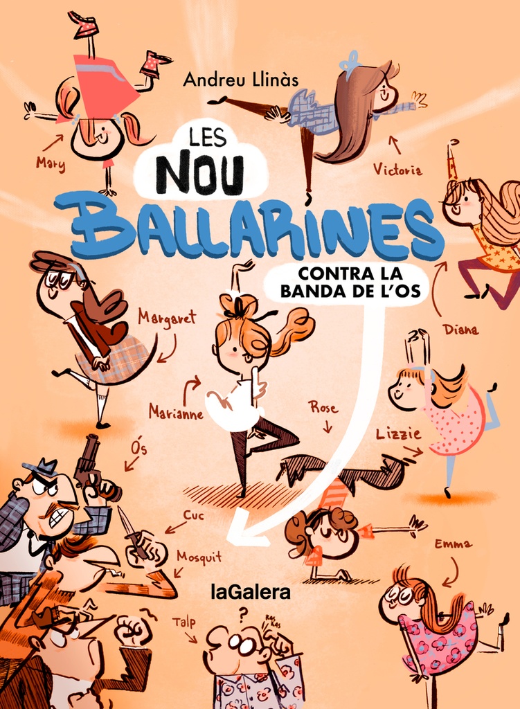 Les nou ballarines 1. Contra la banda de l´os