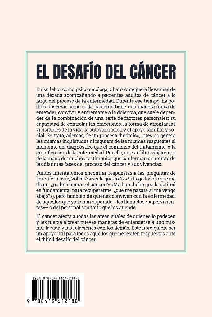 El desafío del cáncer