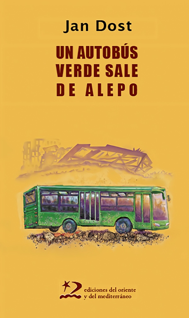 Un autobús verde sale de Alepo