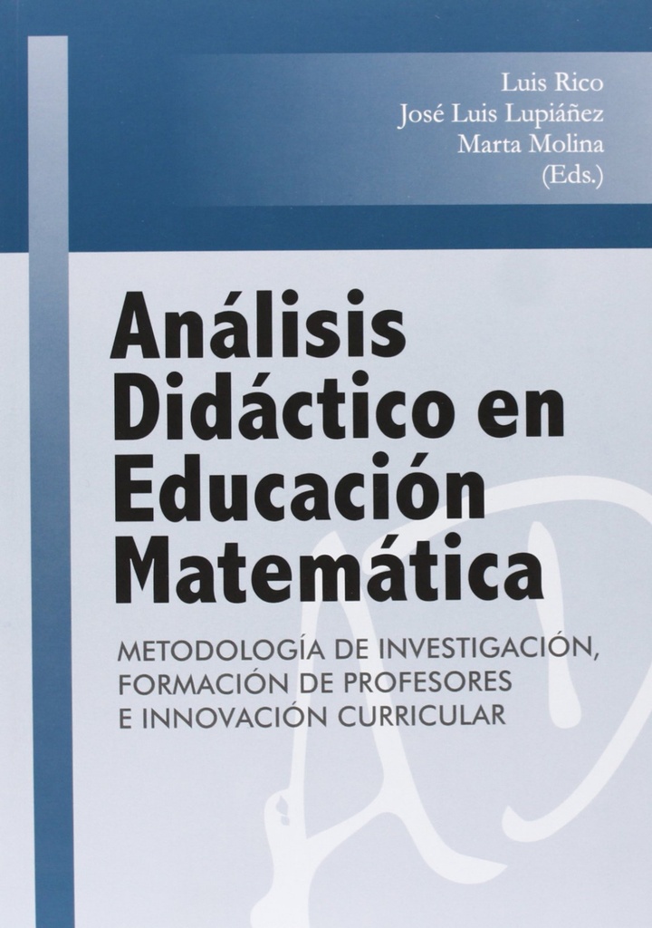 Análisis didactico en educación matemática