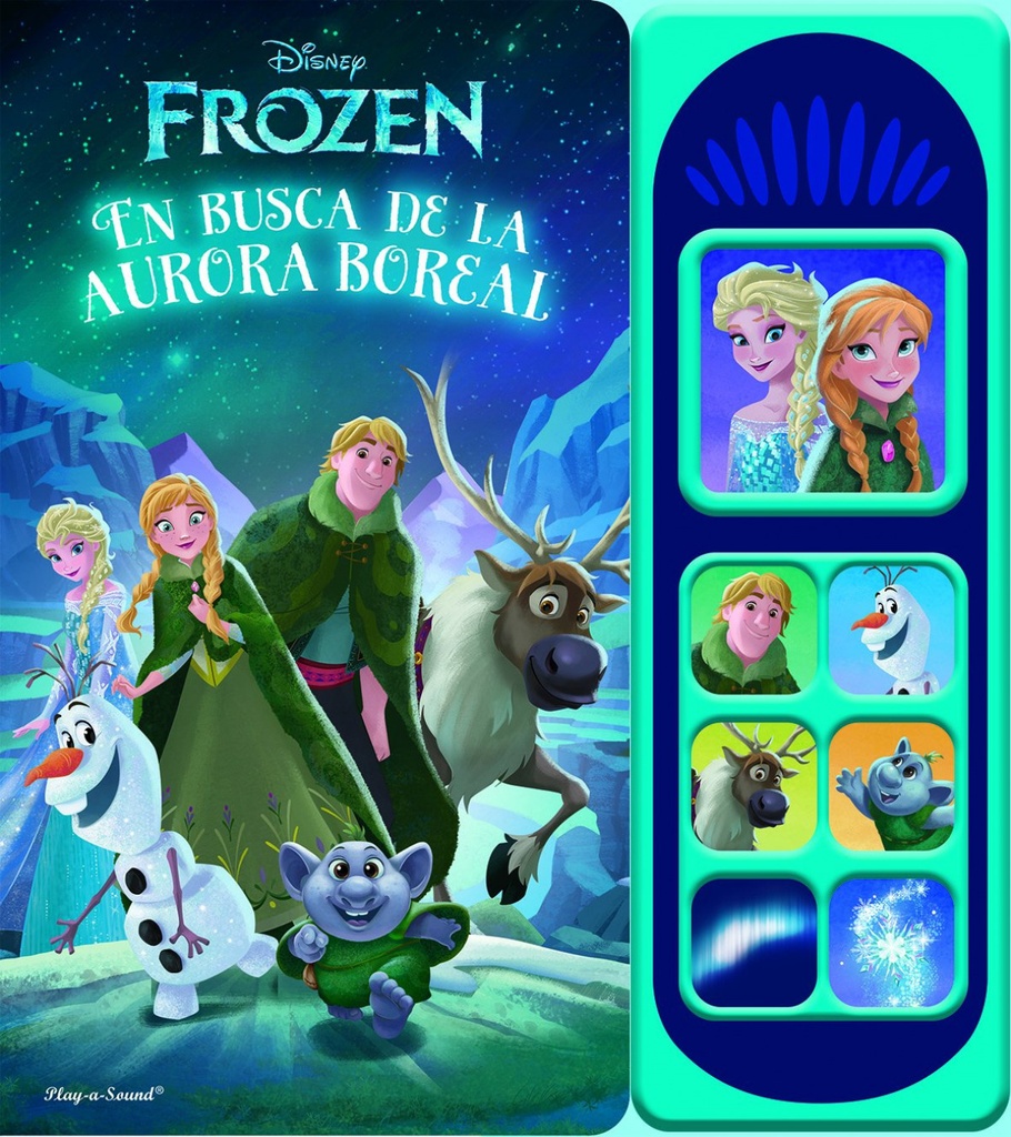 LIBRO MUSICAL 7 BOTONES FROZEN LUCES MÁGICAS