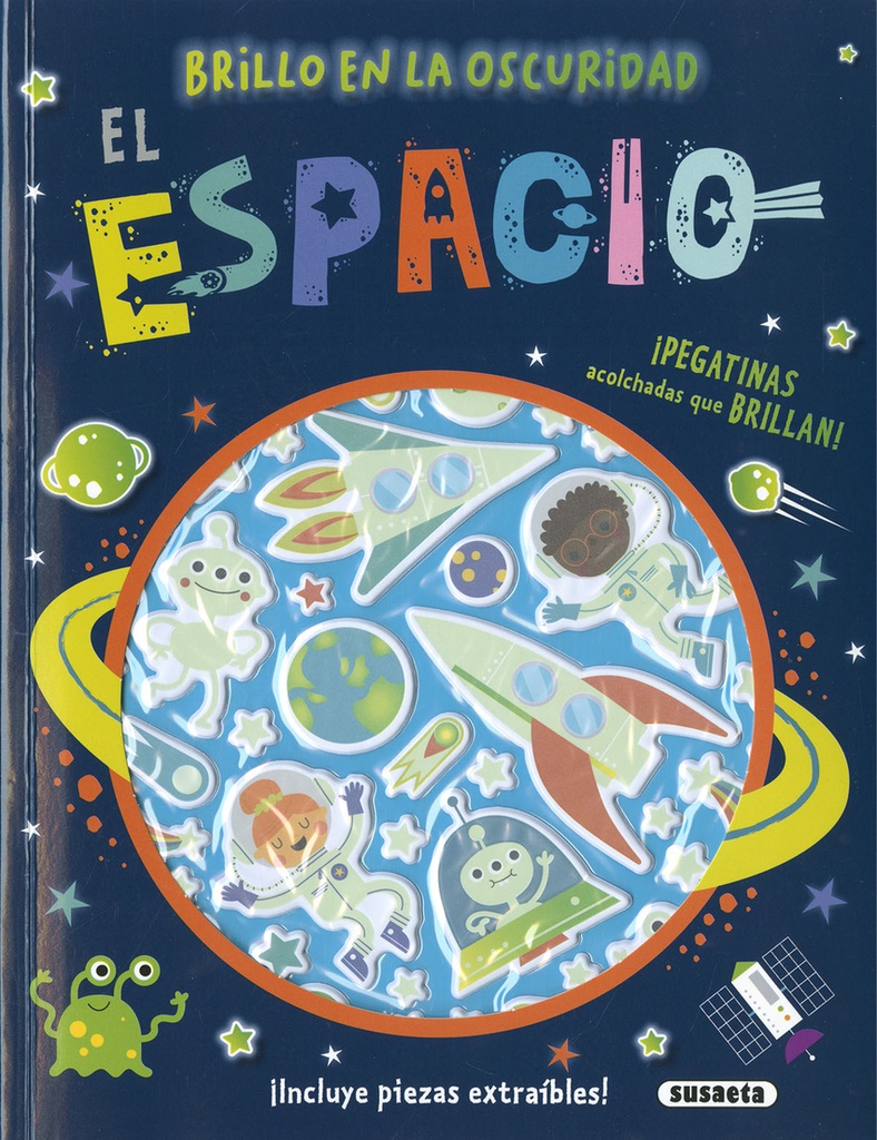 El espacio - Pegatinas que brillan