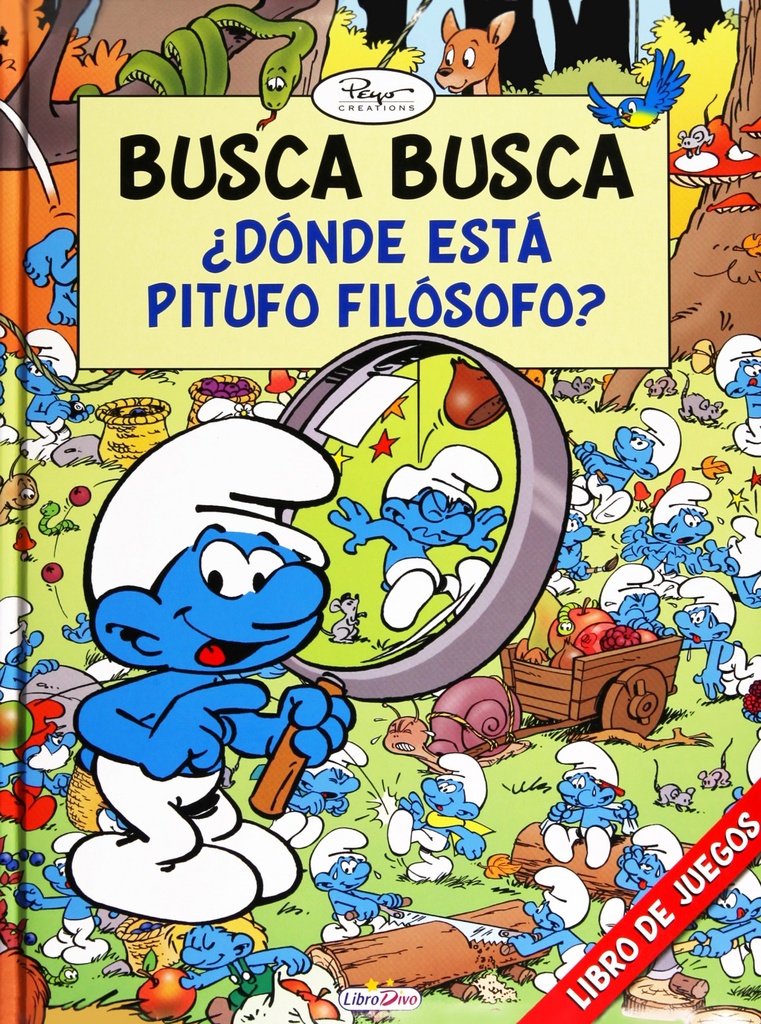 Busca busca. ¿Dónde está Pitufo Filósofo?