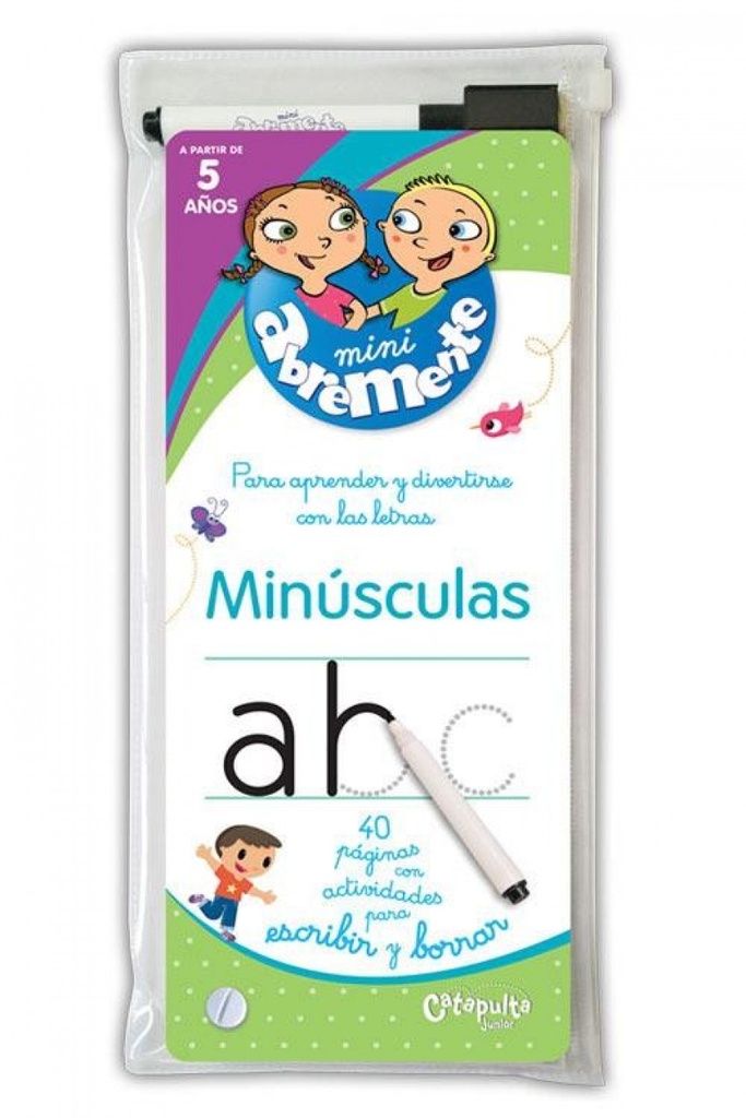 MINI ABREMENTE PARA ESCRIBIR Y BORRAR MINUSCULAS