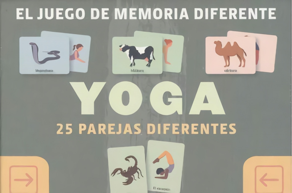 El juego de memoria diferente yoga