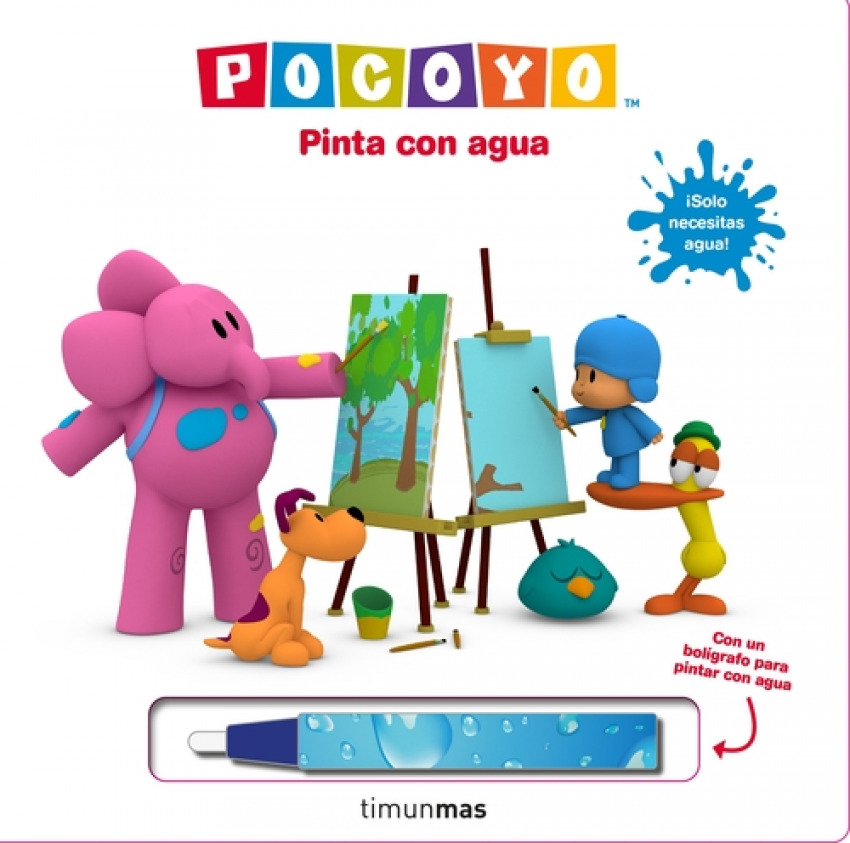 Pocoyó. Pinta con agua