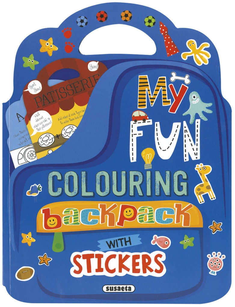 My fun colouring backpack with stickers