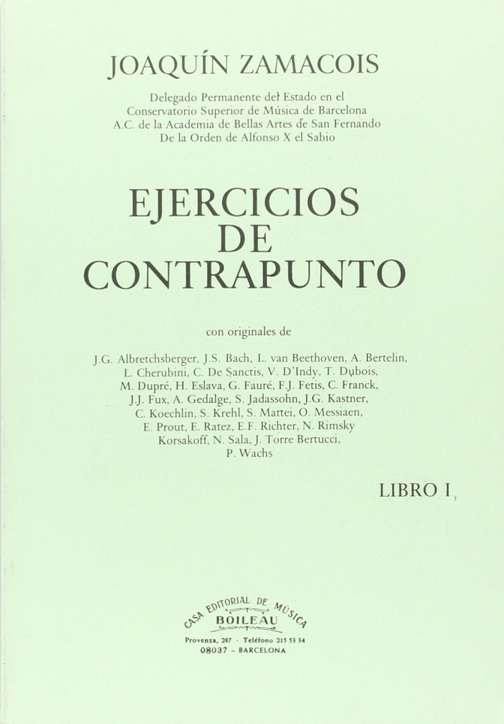 Ejercicios de contrapunto