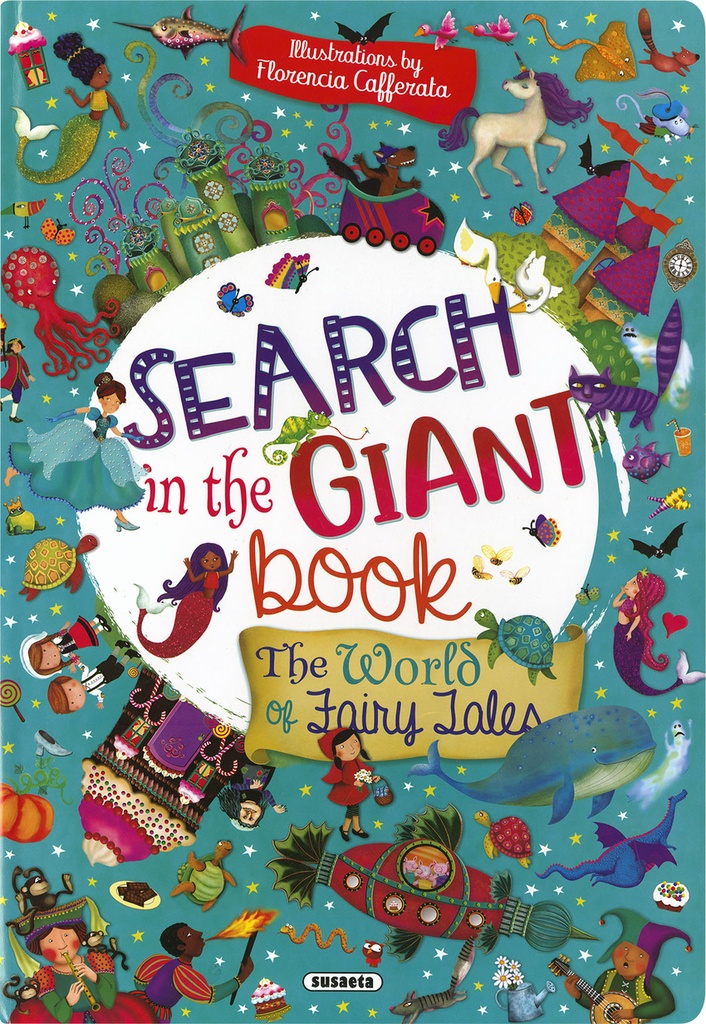 Search in the giant book. The world of fairy tales