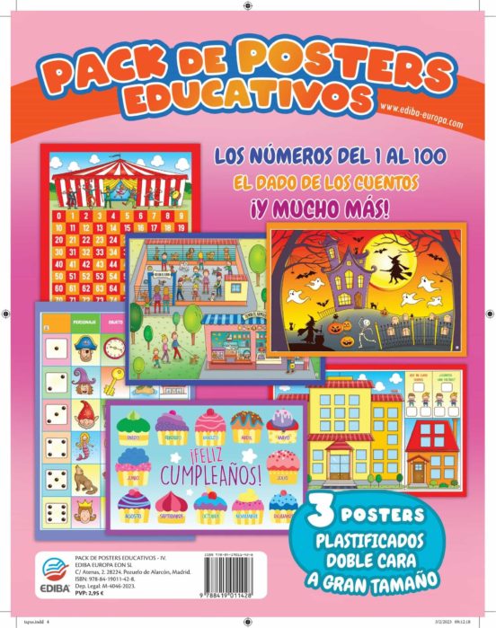 PACKS DE POSTERS EDUCATIVOS LOS NÚMEROS DEL 1 AL 1