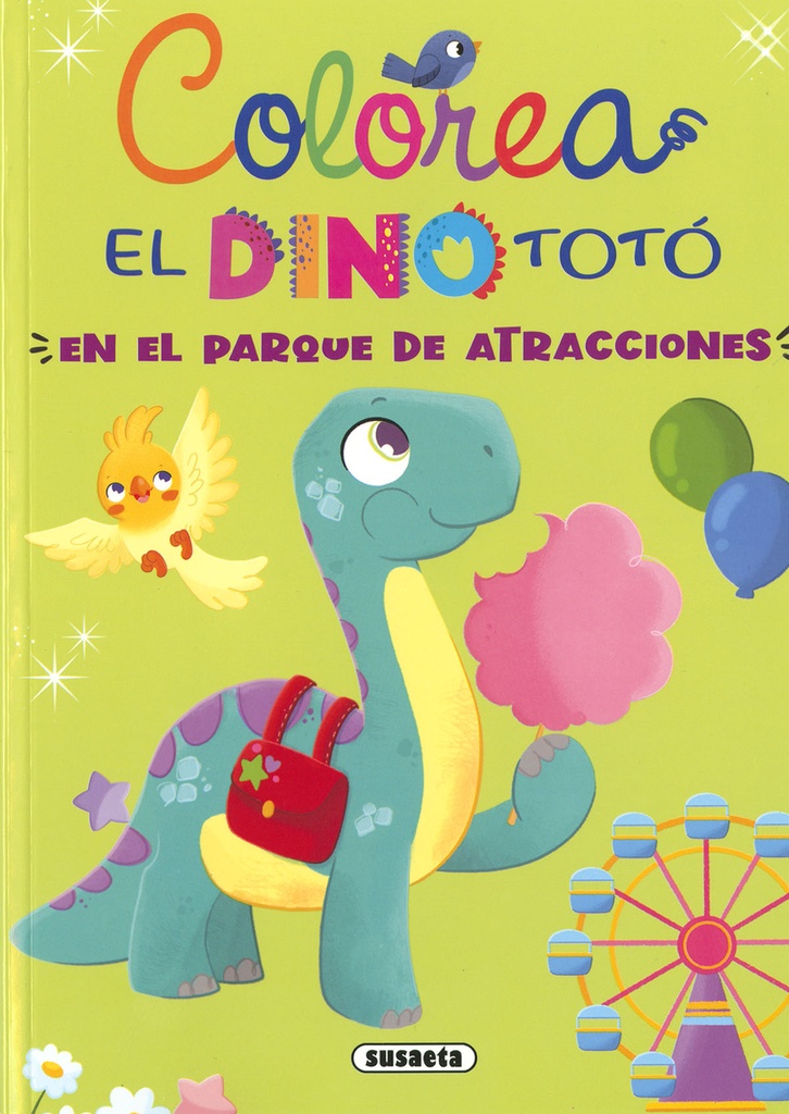 El dino Totó en el parque de atracciones