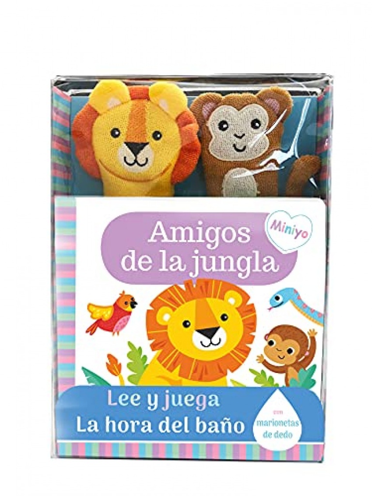 LIBRO BAÑO AMIGOS DE JUNGLA LEE Y JUEGA