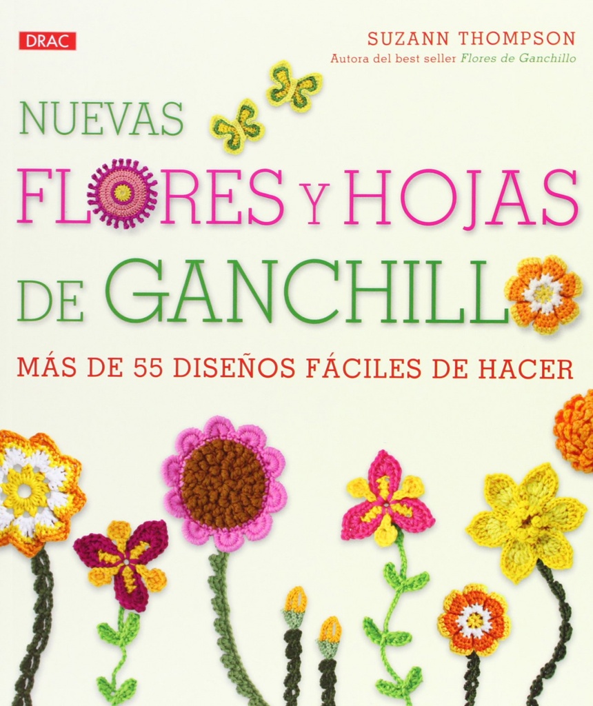 Nuevas flores y hojas de ganchillo