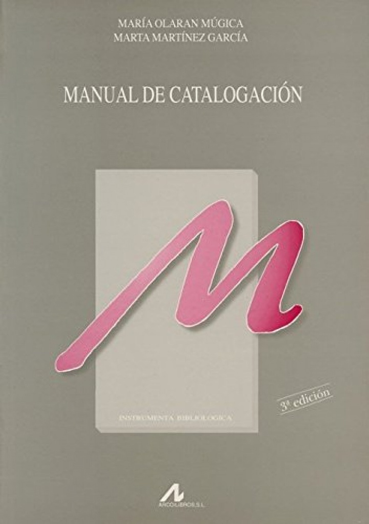 Manual de catalogacion