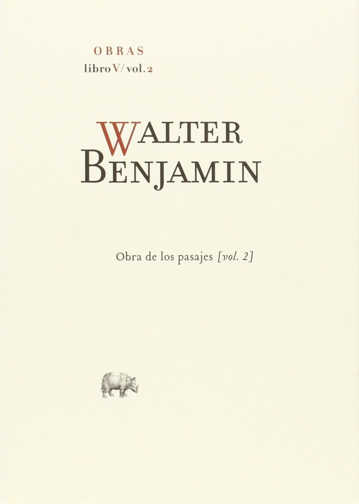 Walter Benjamin Obras Libro V Volumen 2