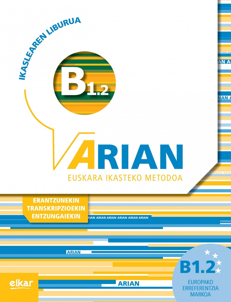 Arian B1.2 Ikaslearen liburua (+CD audioa) (+transkripzioak)