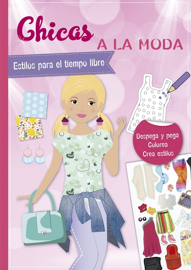 Pegatinas - Chicas a la moda. Estilos para el tiempo libre