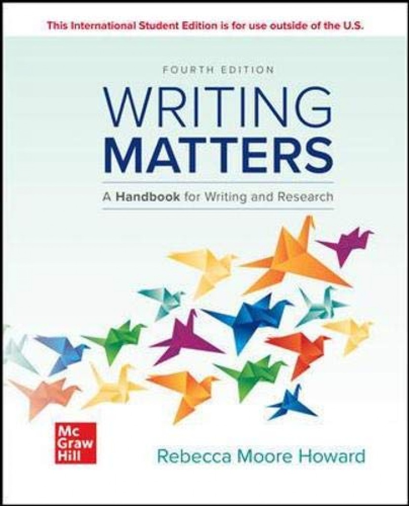 Writint matters:handbook writing and research;comprehensive