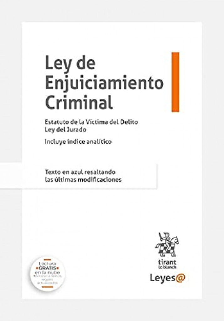 Ley de Enjuiciamiento Criminal 2021 Anillas