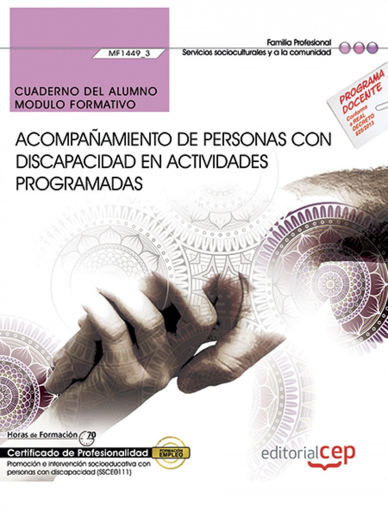 Cuaderno del alumno. Acompañamiento de personas con discapacidad en actividades