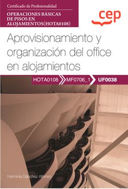 MANUAL APROVISIONAMIENTO Y ORGANIZACION DEL OFFICE EN ALOJAMIENTOS