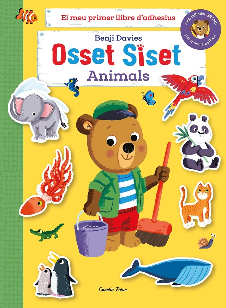 Osset Siset. El meu primer llibre d´adhesius. Animals