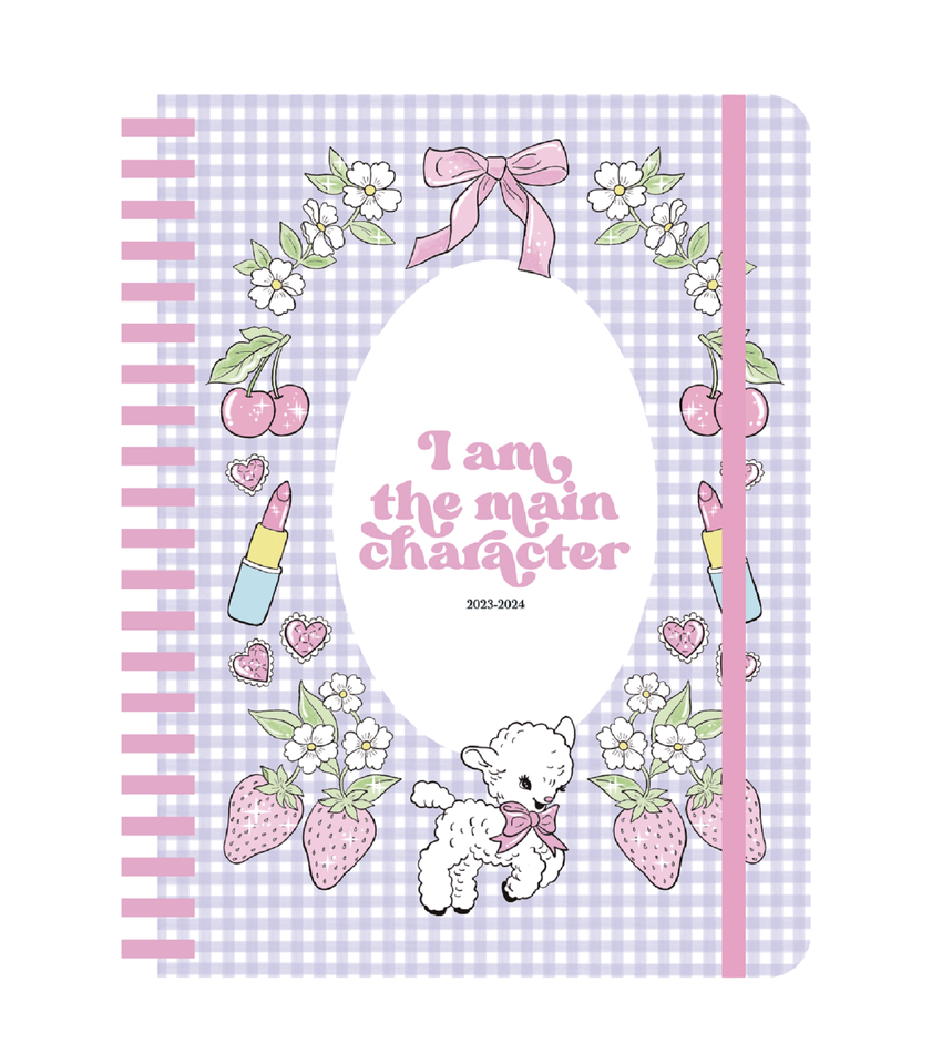 Agenda escolar semanal 2023-2024 ´I am the main character´ Isa Muguruza