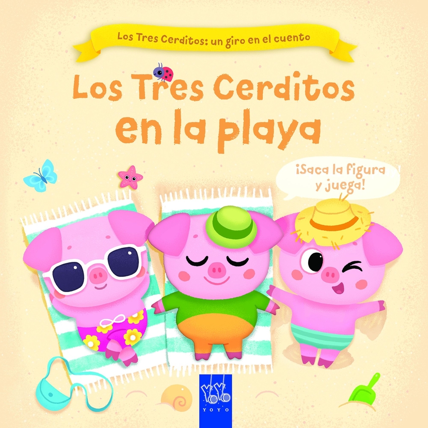 Los Tres Cerditos en la playa