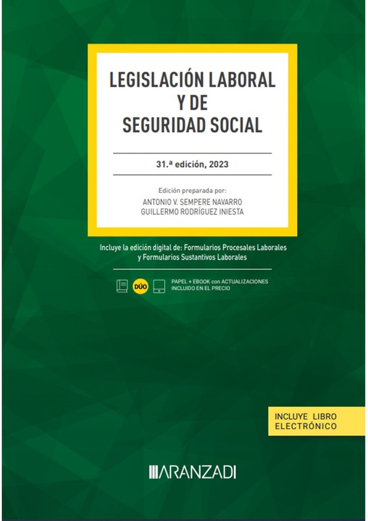 LEGISLACION LABORAL Y DE SEGURIDAD SOCIAL 31 EDICION