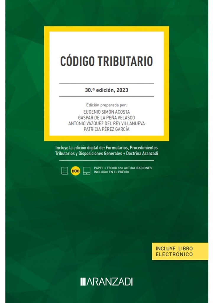 CODIGO TRIBUTARIO 30 EDICION