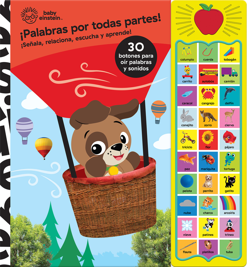 PALABRAS POR TODAS PARTES. BABY EINSTEIN. 30 BOTONES CON VOZ Y SONIDOS