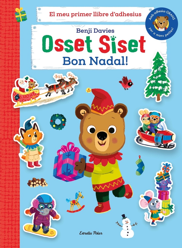 Osset Siset. El meu primer llibre d´adhesius. Bon Nadal!