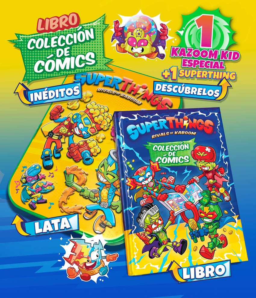 Libro Coleccionista Cómics Superthings - Neon Power