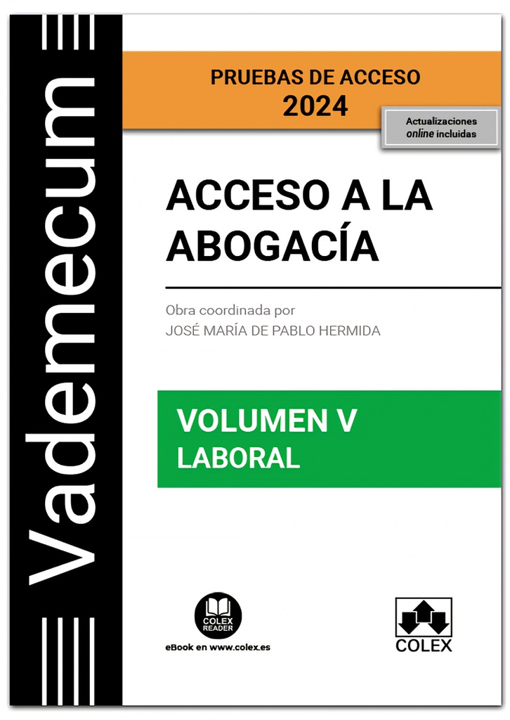 VADEMECUM ACCESO A LA ABOGACIA VOLUMEN V PARTE ESPECIFICA