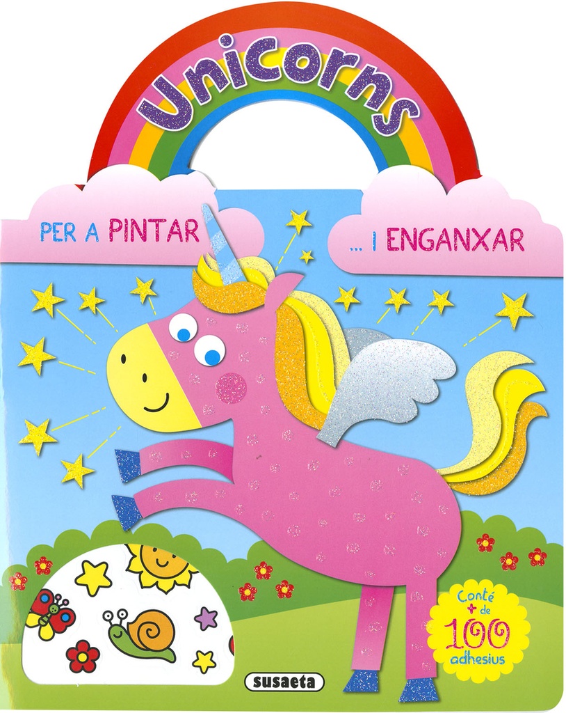 Unicorns per a pintar i enganxar 1