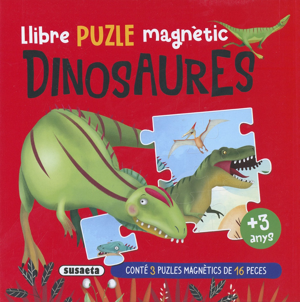 (CAT).DINOSAURES.(LLIBRE PUZLE MAGNETIC)