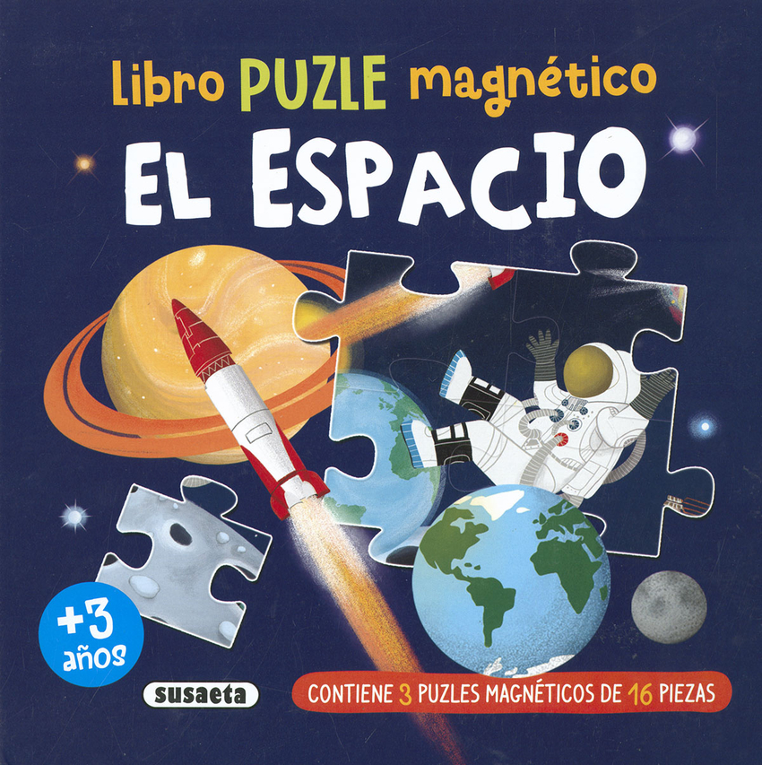 Libro puzle magnético. El espacio