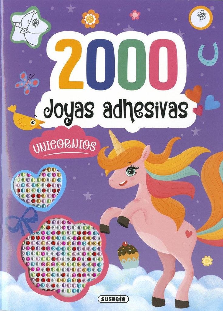 2000 Joyas adhesivas Unicornios