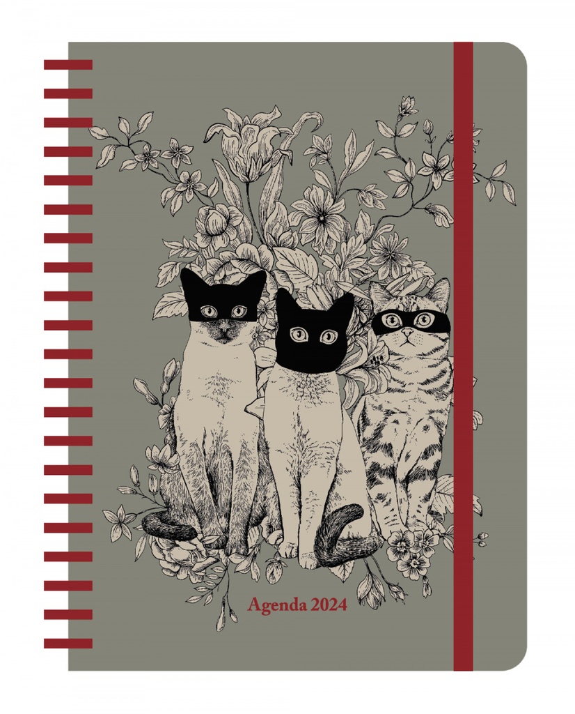 AGENDA ANUAL SEMANAL 2024 LAURA AGUSTI ´GATOS´