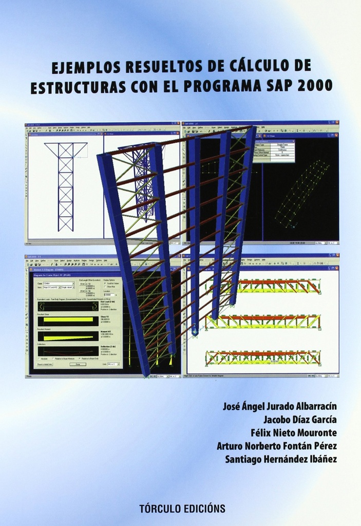 Ejemplos resueltos cálculo estructuras programa SAP 2000