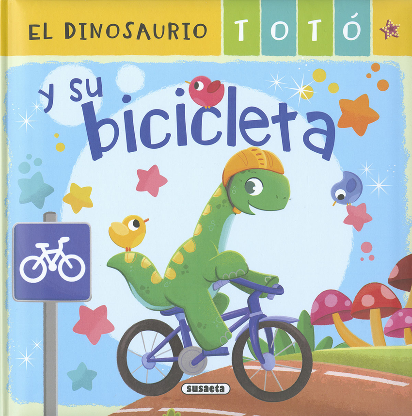 El dinosaurio Totó y su bicicleta