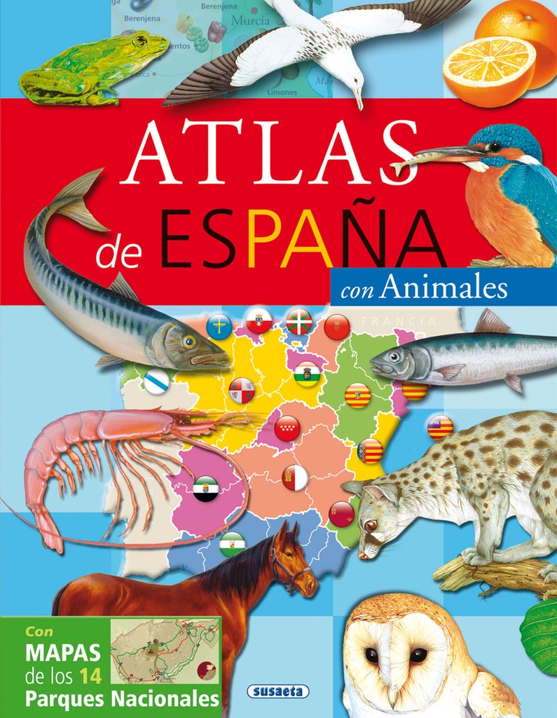 Atlas de España con animales